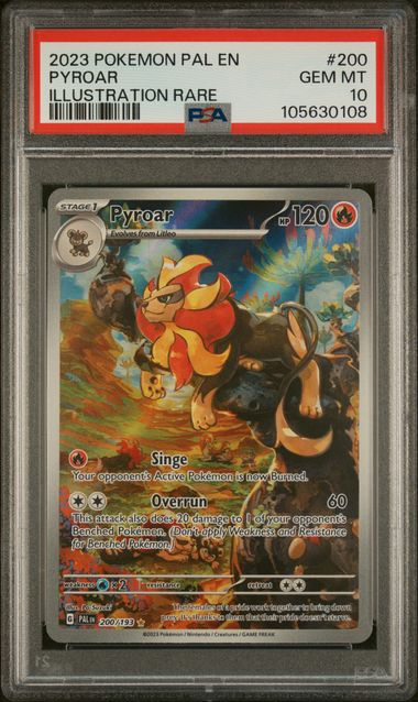 PYROAR ILLUSTRATION RARE PSA 10