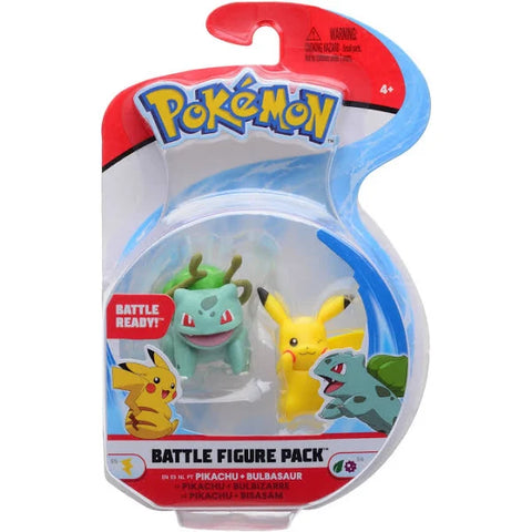 Pokemon Pikachu & Bulbasaur Battle Figure Pack