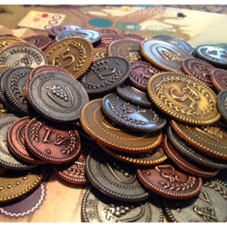 VITICULTURE AND TUSCANY: METAL LIRA COINS