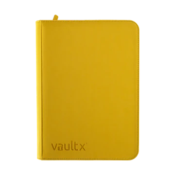 VaultX Zip Binder 9-Pocket Yellow