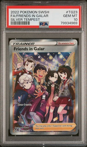 2022 POKEMON SWORD & SHIELD SILVER TEMPEST #TG23 FA/FRIENDS IN GALAR SILVER TEMPEST