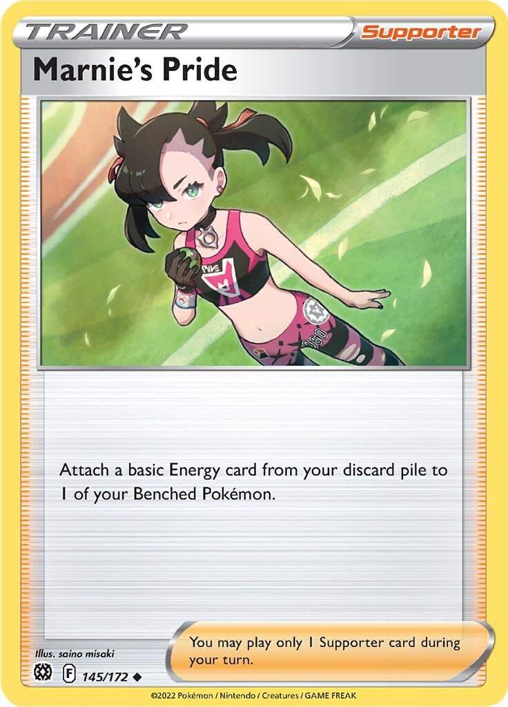 marnie rare league card Marnie's Pride 171/172 Ultra Pokemon (SWSH Brilliant Stars) + 1 x TitanCards Toploader Toys this piece serves as a premier focal point for any high Marnie's Pride (145/172) [Sword &