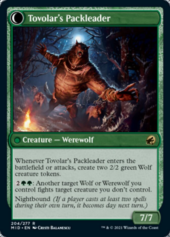 Tovolar's Huntmaster // Tovolar's Packleader [Innistrad: Midnight Hunt]